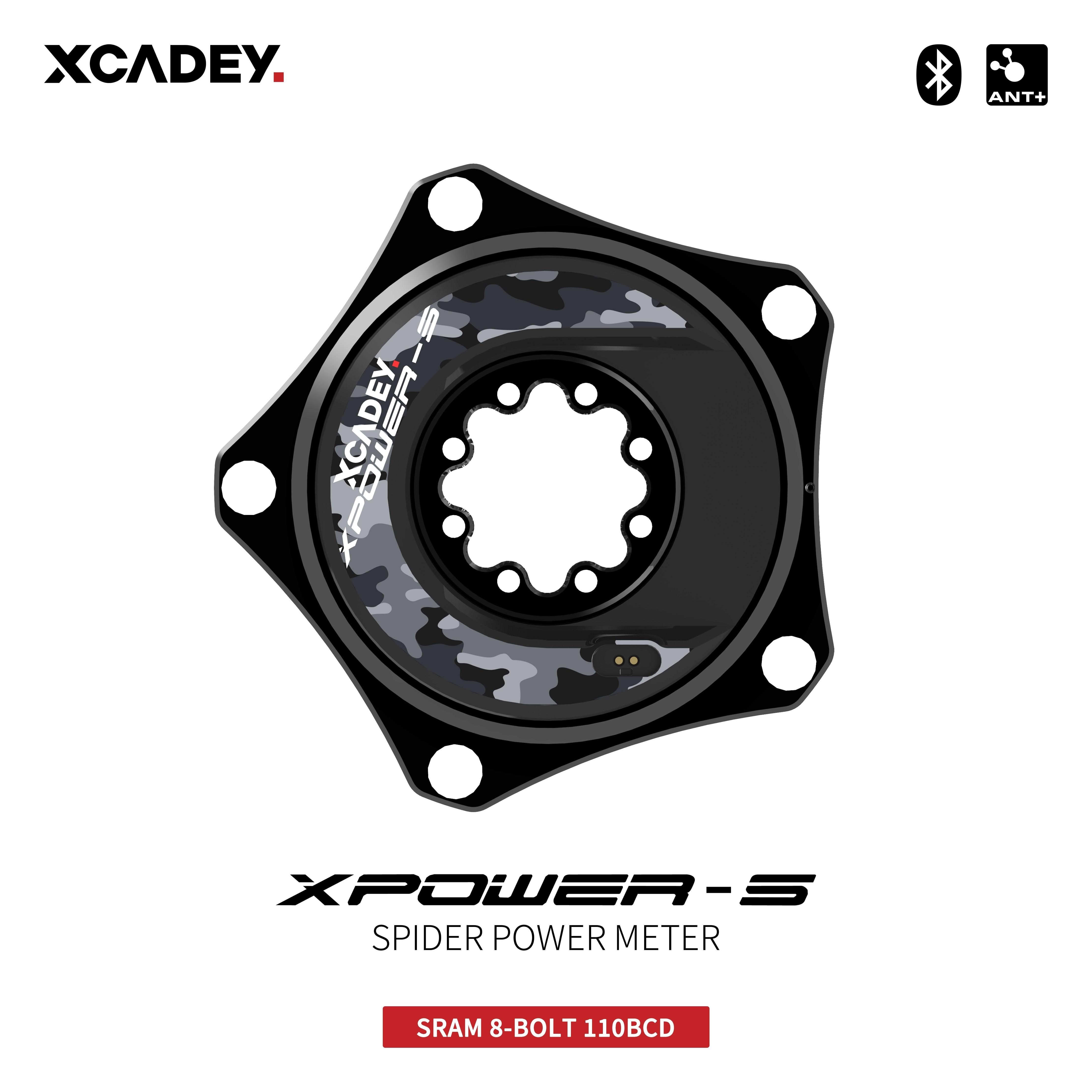 XCADEY XPOWER-S Road Bicycle Bike MTB Spider Power Meter For SRAM ROTOR RaceFce Crank Chainring 104BCD 110BCD - Pogo Cycles