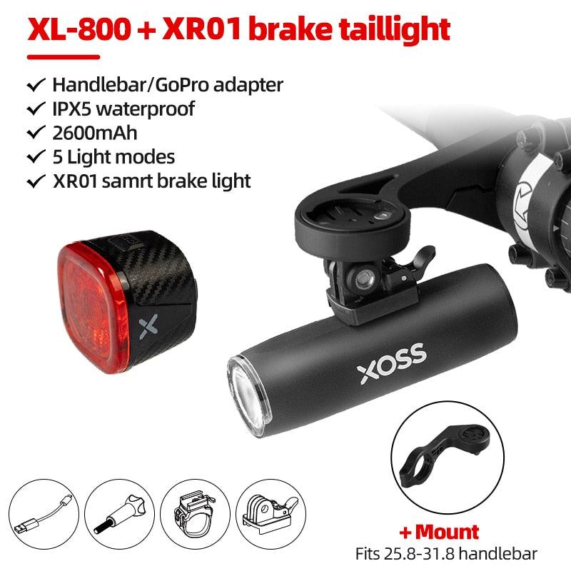 XOSS Bike Light Headlight 400/800/1500 Lm Waterproof USB Rechargeable MTB Front Lamp Head Lights Bicycle Flash Torch - Pogo Cycles