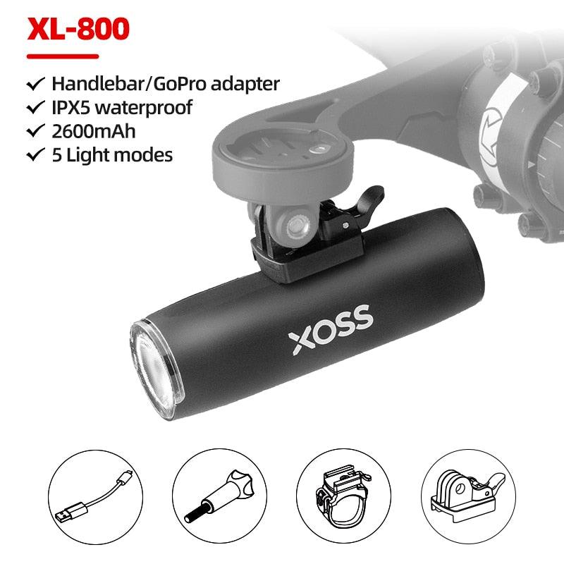 XOSS Bike Light Headlight 400/800/1500 Lm Waterproof USB Rechargeable MTB Front Lamp Head Lights Bicycle Flash Torch - Pogo Cycles