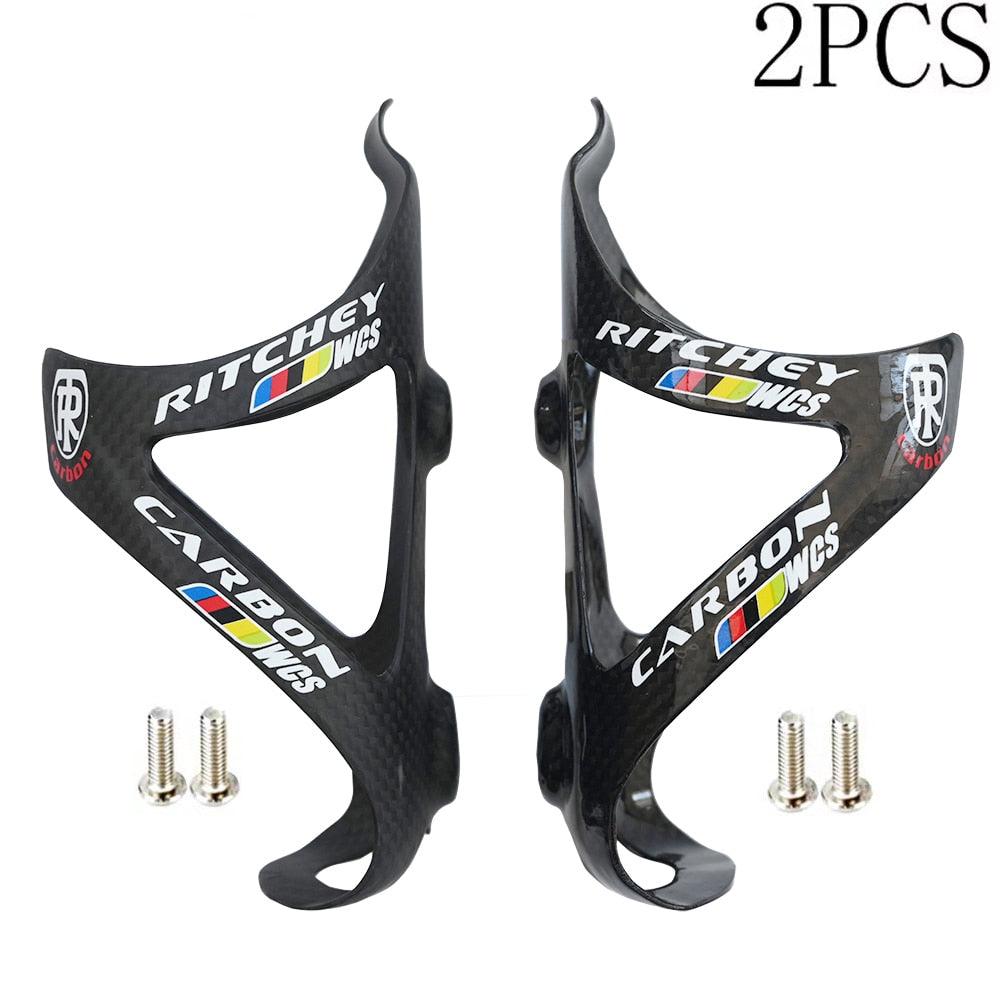 2Pcs Full Carbon Fiber Bicycle Water Bottle Cage MTB Road Bike Bottle Holder - Pogo Cycles