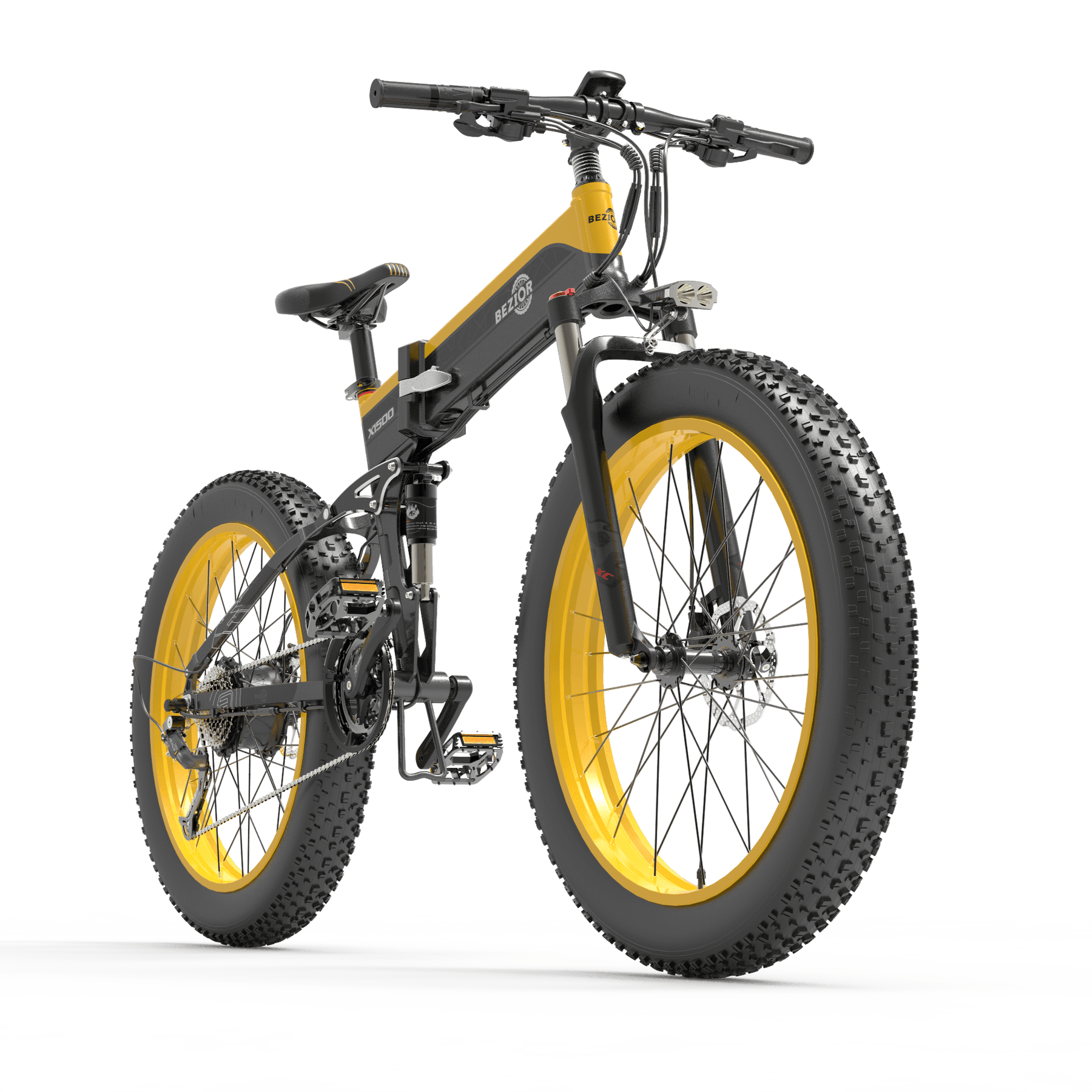 Bezior X1500 Folding Electric Mountain Bike_Preorder - Pogo Cycles available in cycle to work