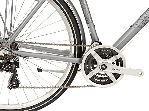 Raleigh - PNP23MT - Pioneer 700c 21 Speed Men's Hybrid Bike in Black / Silver Size Extra Large - Pogo Cycles