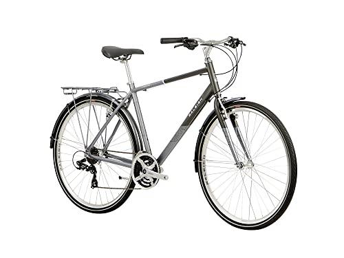Raleigh - PNP23MT - Pioneer 700c 21 Speed Men's Hybrid Bike in Black / Silver Size Extra Large - Pogo Cycles