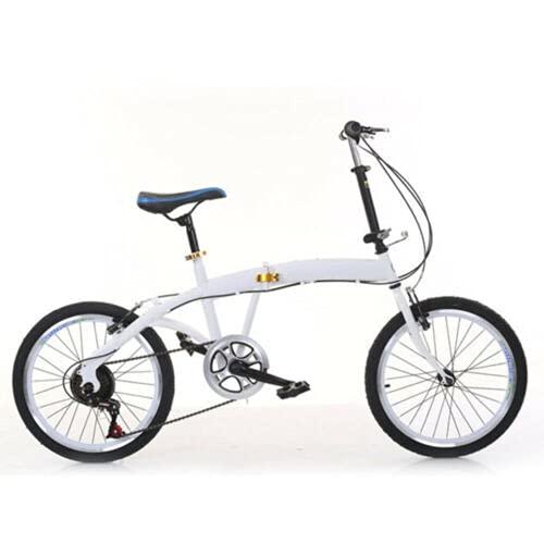SHZICMY 20 inch Bicycle Folding Adults Bikes Double V-Brake 7 Speed Shifter Lightweight Alloy City Bike with Height Adjustable Seating for Student Office Worker - Pogo Cycles