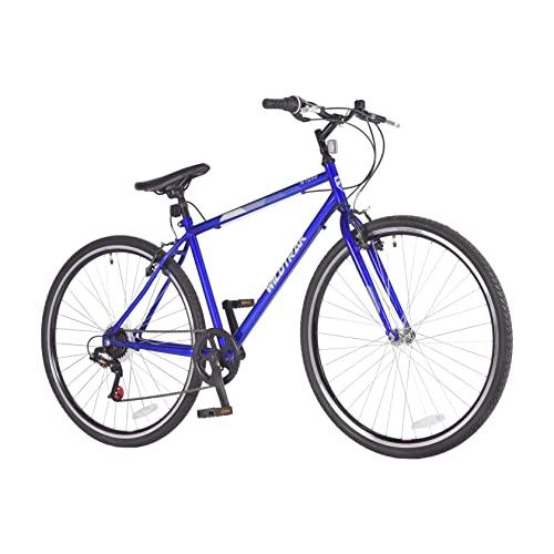 Wildtrak - Steel Trekking Bike, Adult, 700C, 6 Speed - Blue - Pogo Cycles